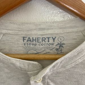 Faherty cloud cotton long sleeve henley